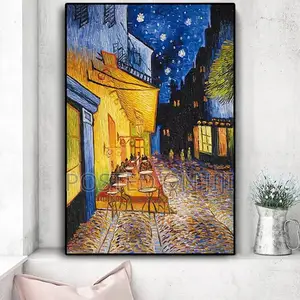 Famous Van Gogh Cafe Terrace at Night Oil Painting