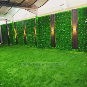 Stage,Wall and Garden Grass