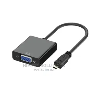 HDMI to VGA Converter Flat Wire Adapter With 3.5mm Audio Sup