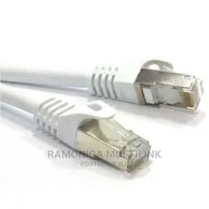 30m Cat6a Booted Shielded (STP) Network Patch Cable - Grey/W