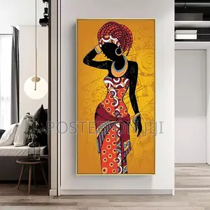 African Black and Gold Woman Scandinavier