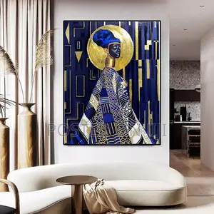 African Graffiti Woman Picture Canvas Painting