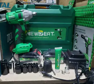 21V Impact Wrench Set With 4.0ah Batteries X2