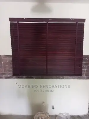 Wooden Blind (Mahogany) Per Square Meter #38,500