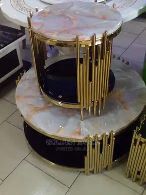 Marble Classic Center Table and Stools