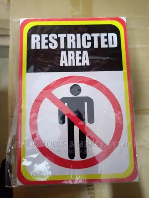 Restricted Area Safety Signs