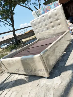 4.5 by 6 Leather Bedframe