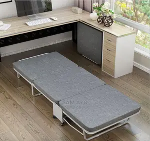 Foldable Mobile Bed for Camping ,Office and Home- Gray