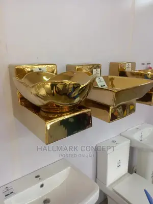 Gold Wash Hand Basins.