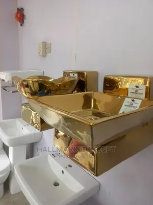Gold Wash Hand Basins.