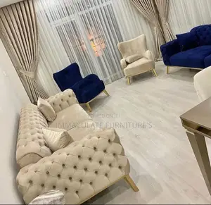 Modern Velvety Set of Sofa Chair.