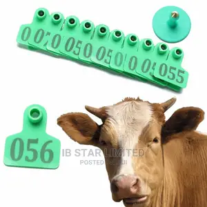 Sheep Pig Animal Cow Ear Tags ID Lables Tag 1-100pc Number