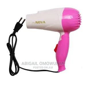 Nova Foldable Hand Hair Dryer- Pink