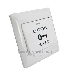 White Door Exit Push Button Switches