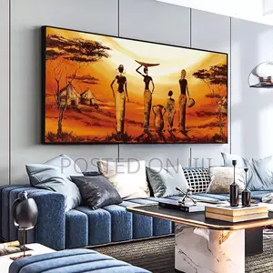 Large Size Abstract African Woman Oil Painting Canvas