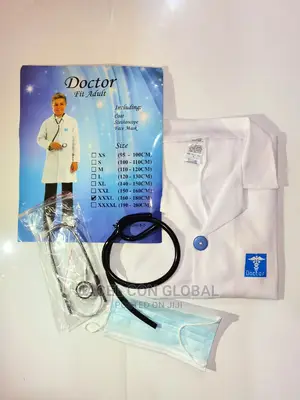Doctor Costume Big Size (XL-4XL)