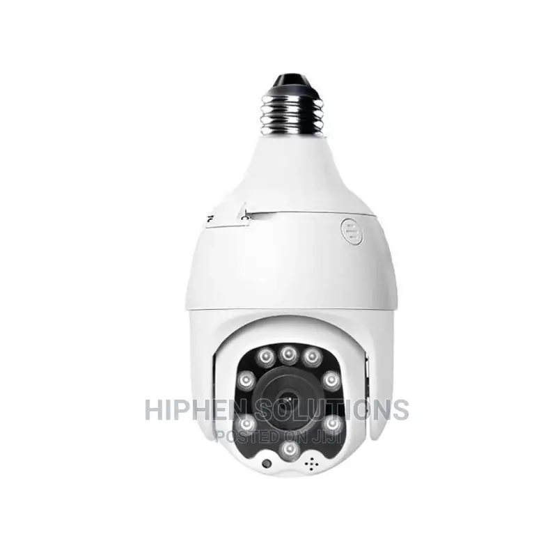 LED Light Bulb CCTV Camera