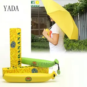 Banana Umbrella Parasol Rainy Creative Fruit Folding Umbrell
