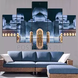 5 Panel Islam Mosque Landscape Pictures