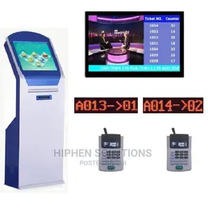 17" Queue Management System Touch Token Ticket Kiosk