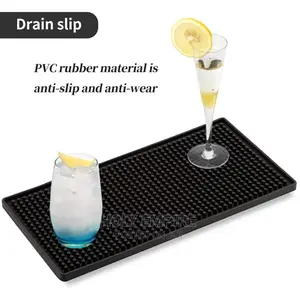 Non-Slip Bar Rubber Mat PVC Pad Coaster Kitchen Placemat Bar