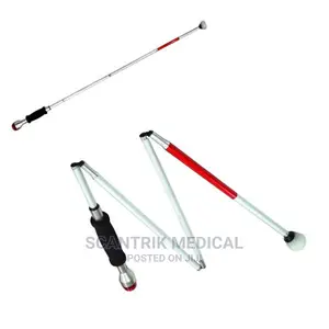 Aluminium White Walk Blind Walking Stick