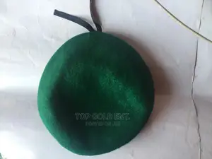 Green, Black and Wine Beret Cap