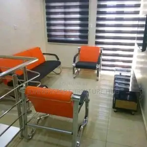 Tovic Orange and Black Sofa Chairs