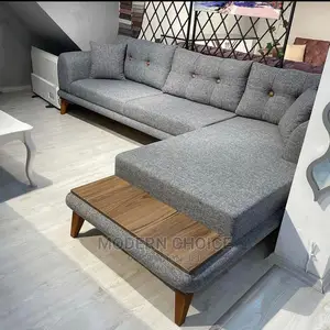 Set of L-Shaped Sofa Up for Grab
