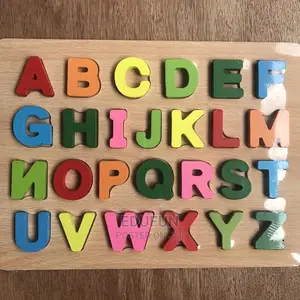 Wooden Alphabet Puzzle Toy for Toddlers 18+ Months