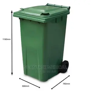 Garbage Bin 240ltr Green Pedal