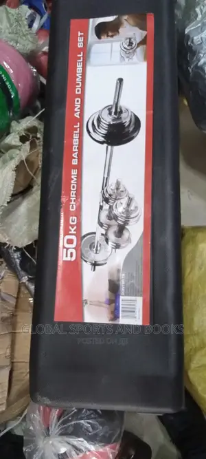 50kg Chrome Steel Adjustable Dumbells and Barbells