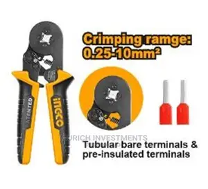 Ingco Tubular Bare Teriminals Crimping Plier 0.25-10mm2