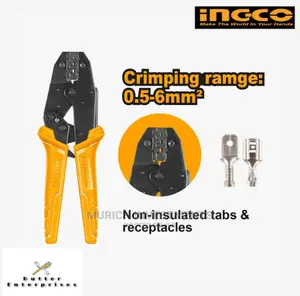 INGCO Ratchet Crimping Pliers 0.5-6mm | 1.5-6mm