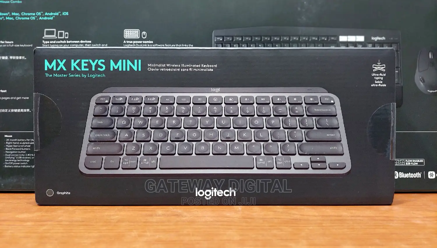 Logitech Mx Keys Mini Illuminated Keyboard, Bluetooth
