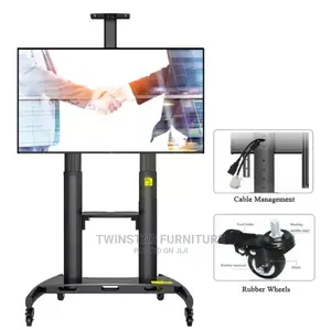 Modern TV Stand With Trolleys and Projector Space "45-100"