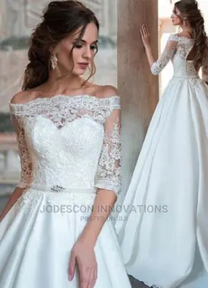 Off Shoulder Wedding Dress