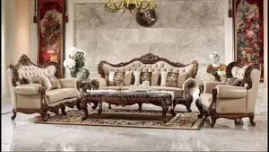 7 Seater Leather Living Room Leather Royal Chair