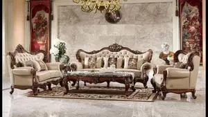 7 Seater Leather Living Room Leather Royal Chair