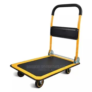 300kg Hand Truck Trolley Folding Push Cart Black Yellow)