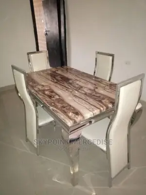 4 Seater Marble Dining Set