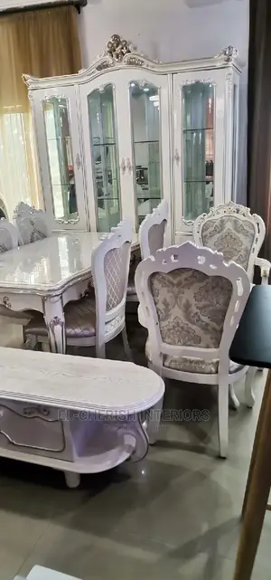 Set of Dining and Buffet and Discussion Chair