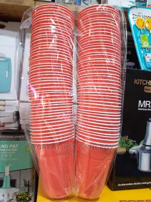 50 Pieces Red Disposable Cups