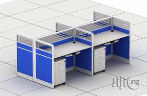 Blue 4man Workstation
