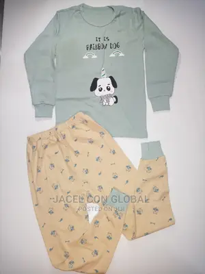 Kids Pyjamas Set Long Sleeves Trousers (8-10yrs)