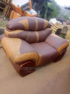 Modern 7 Seater Living Room Leather Fabric Sofa Chair.