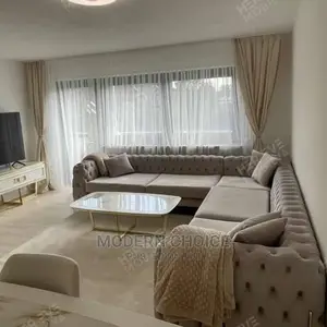 L-Shaped Tufted Sofa