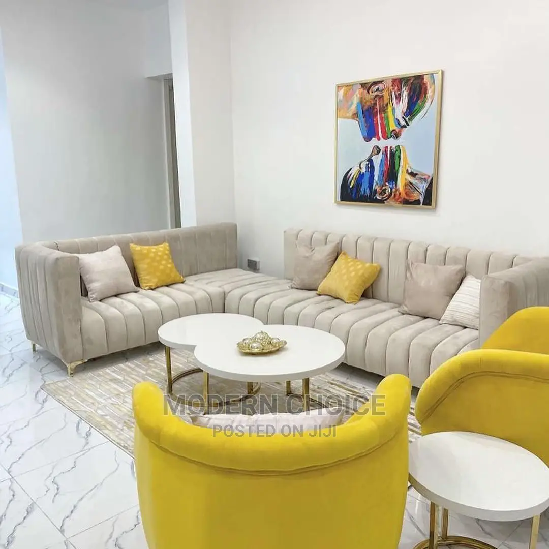 L-Shaped Strip Sofa