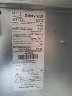 80kva Industrial UPS. (France)