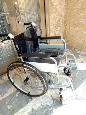 Folding Wheelchair Chair With Cushion Seat for Hospital